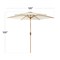 Best Choice Products 10ft Outdoor Woodgrain Pattern Steel Market Patio Umbrella w/ Crank, Tilt
